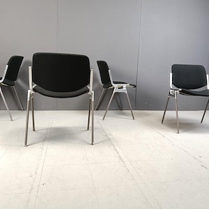 Vintage Dsc 106 Side Chairs By Giancarlo Piretti For Castelli, Set Of 4  - italian dining chairs - vintage dining chairs - vintage chairs