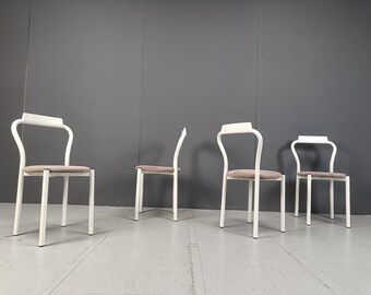 Vintage dining chairs by Calligaris, 1980s - vintage design dining chairs - italian design dining chairs