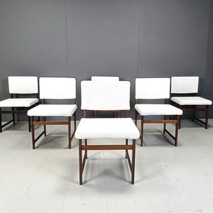 Mid century teak scandinavian dining chairs, 1960s - vintage design dining chairs - danish dining chairs