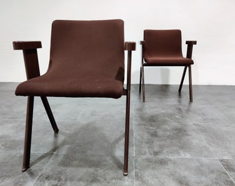 Sillones de mediados de siglo de Ettore Sottsass para Olivetti, década de 1970 - sillones vintage - sillones italianos - sillas auxiliares vintage