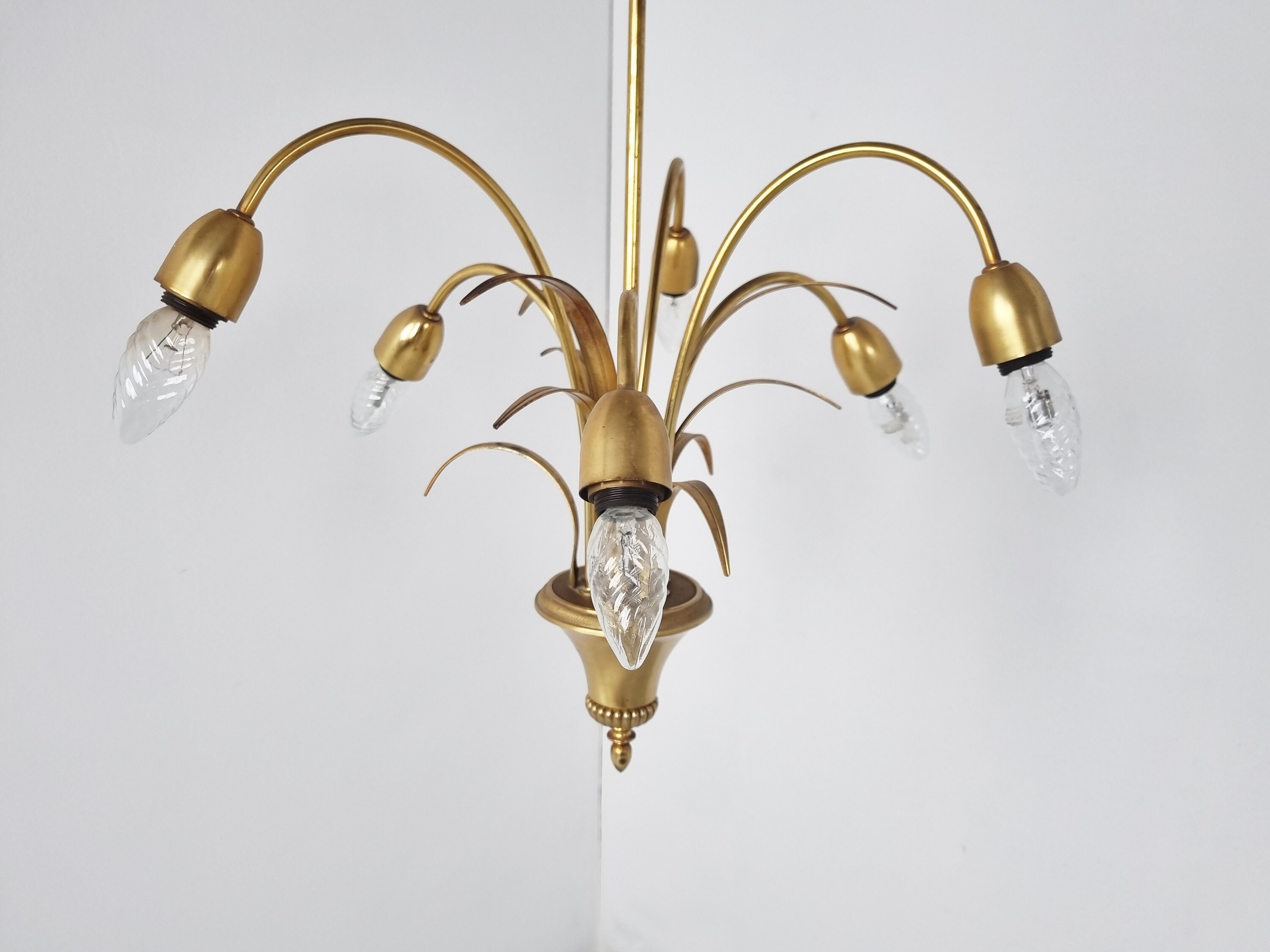 Brass cheap pineapple chandelier