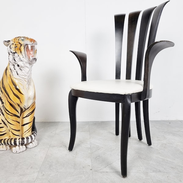 Large ceramic Hand Painted Tiger, 1970's Italy - Vintage tiger - Italian design - Modernist - Mid-century Modern - ceramic