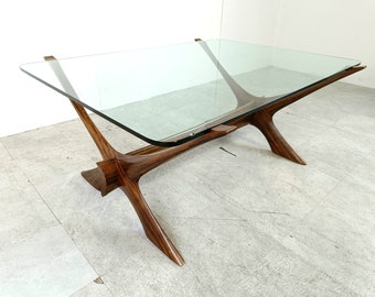 Condor Coffee Table by Fredrik Schriever-Abeln, Sweden, 1960s - scandinavian coffee table - vintage teak coffee table