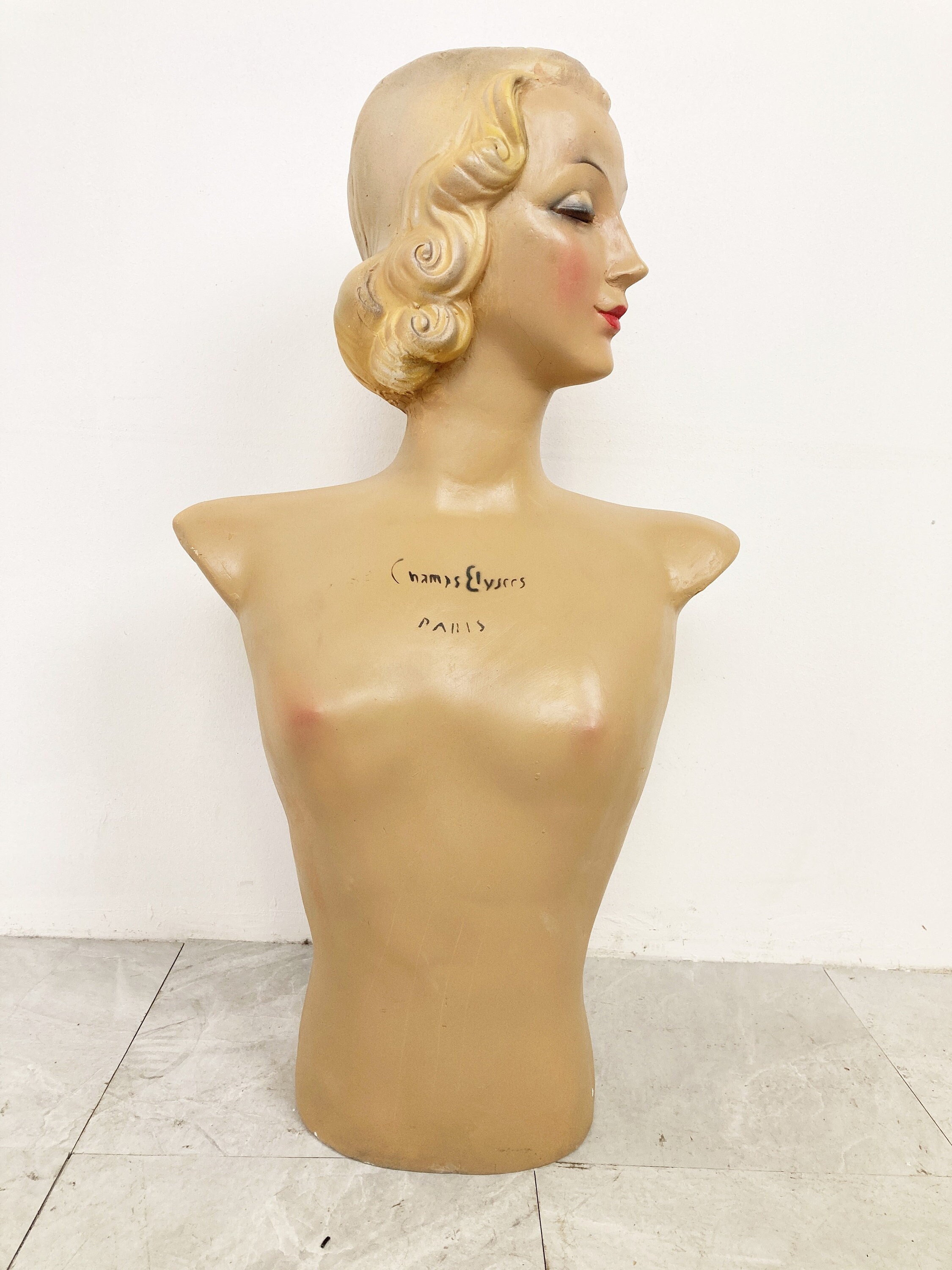 ヴィンテージ　1950年代物　ヘッドマネキン貴重な1品 ヴィンテージ 1950年代物 ヘッドマネキン貴重な1品 Vintage mannequin
