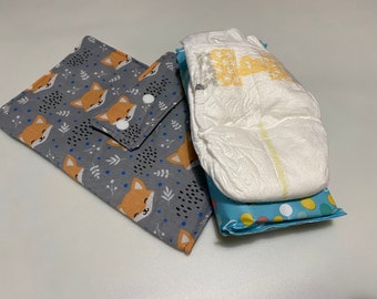 Nappy and baby wipes carry case, handy bag, travel case