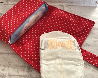 Nappy and baby wipes carry case, handy bag, travel case