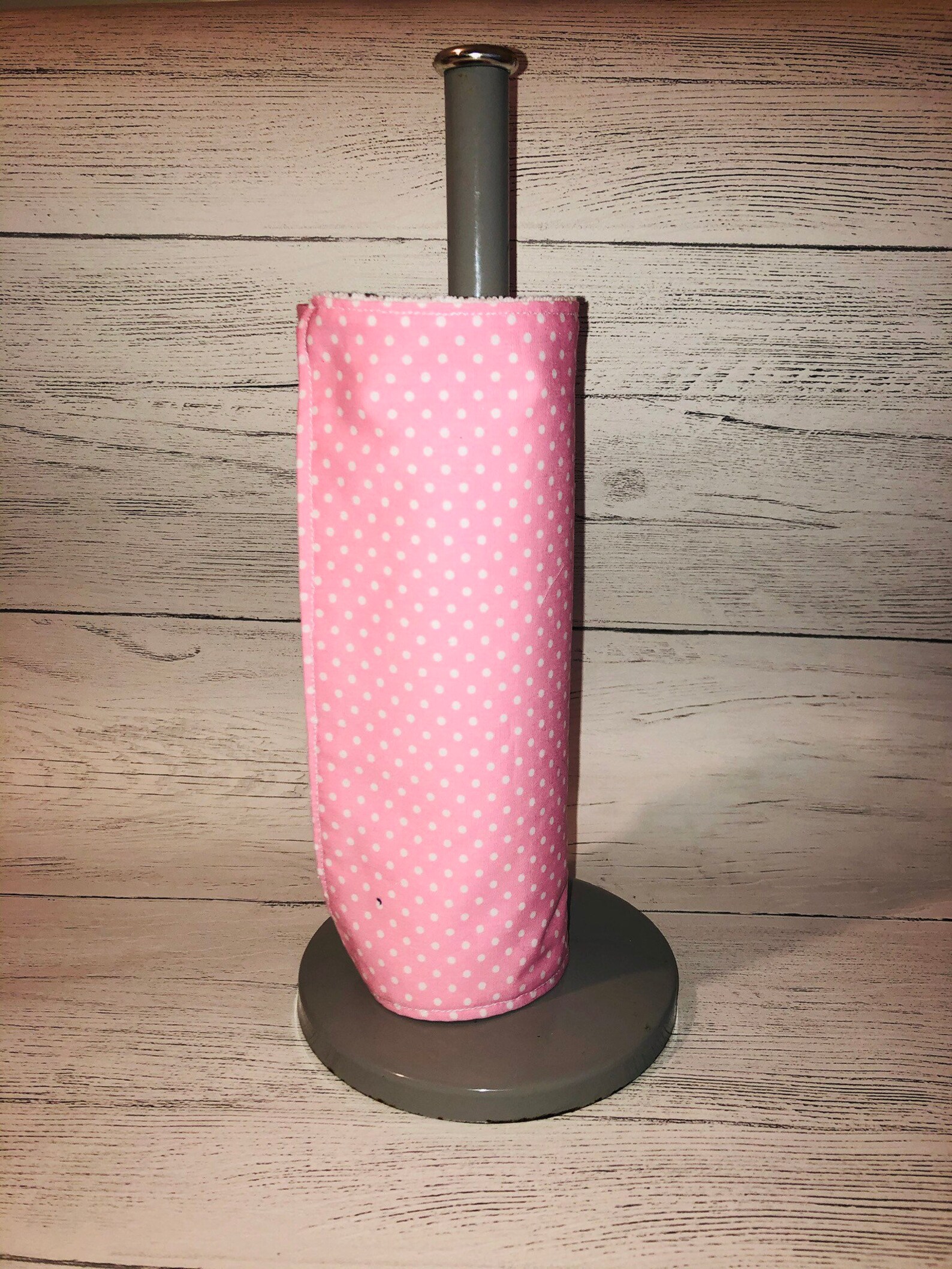 Reusable Paper Towel Pink With White Spots Towel Unpaper Etsy