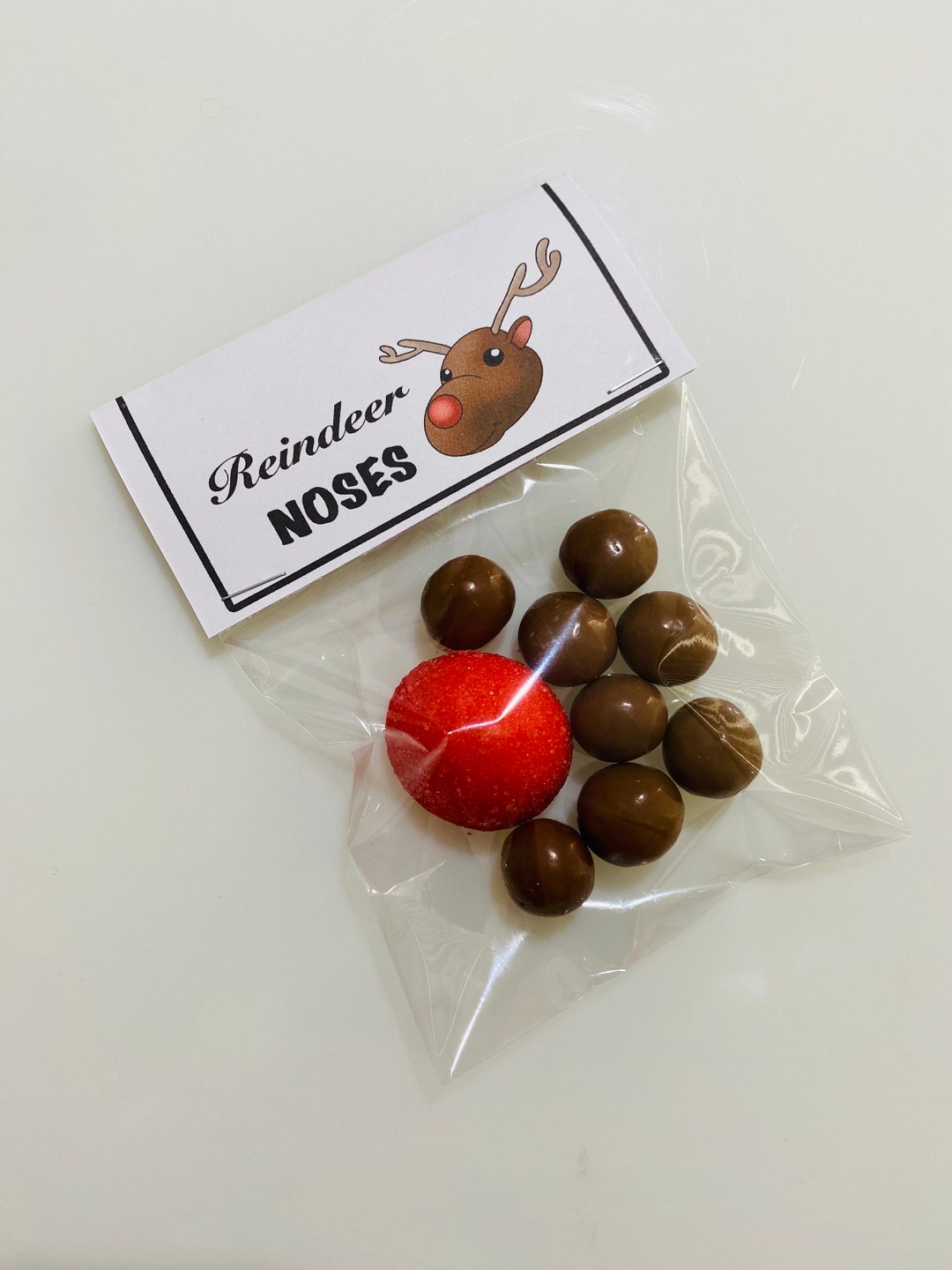 Reindeer Noses Novelty Christmas Sweets Stocking Filler Etsy UK