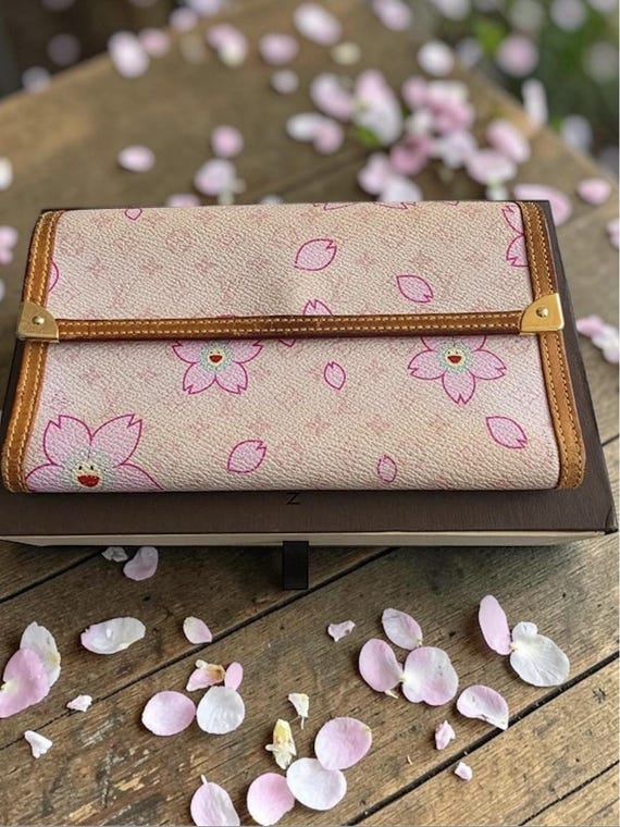 LOUIS VUITTON Wallet Cherry Blossom International Wallet Murakami