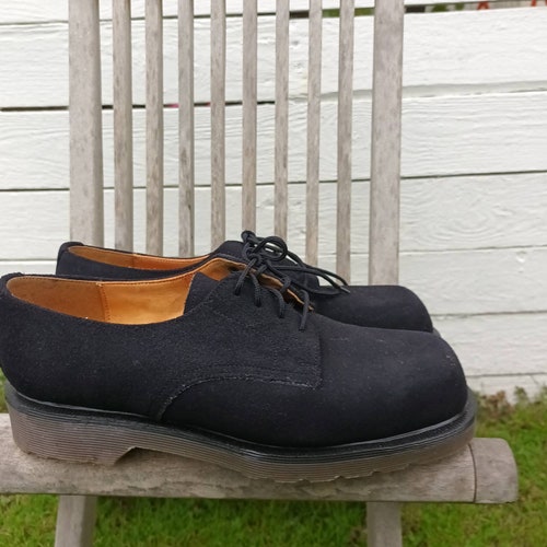 New black vintage suede Doc Martens never worn 90s made in England D1863 39 EUR 6 Uk 7 man's shops Usa 8 woman's USA rare