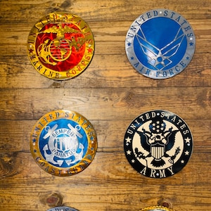 Military Seals, Marine, Air Force, Army, Navy, Coast Guard, Space Force, or Merchant Marine, Military