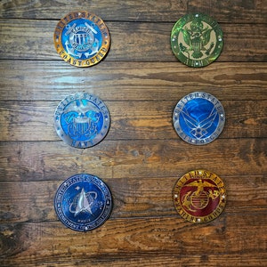 Military Seals, Marine Corps, Air Force, Coast Guard, Navy, Army, Space Force