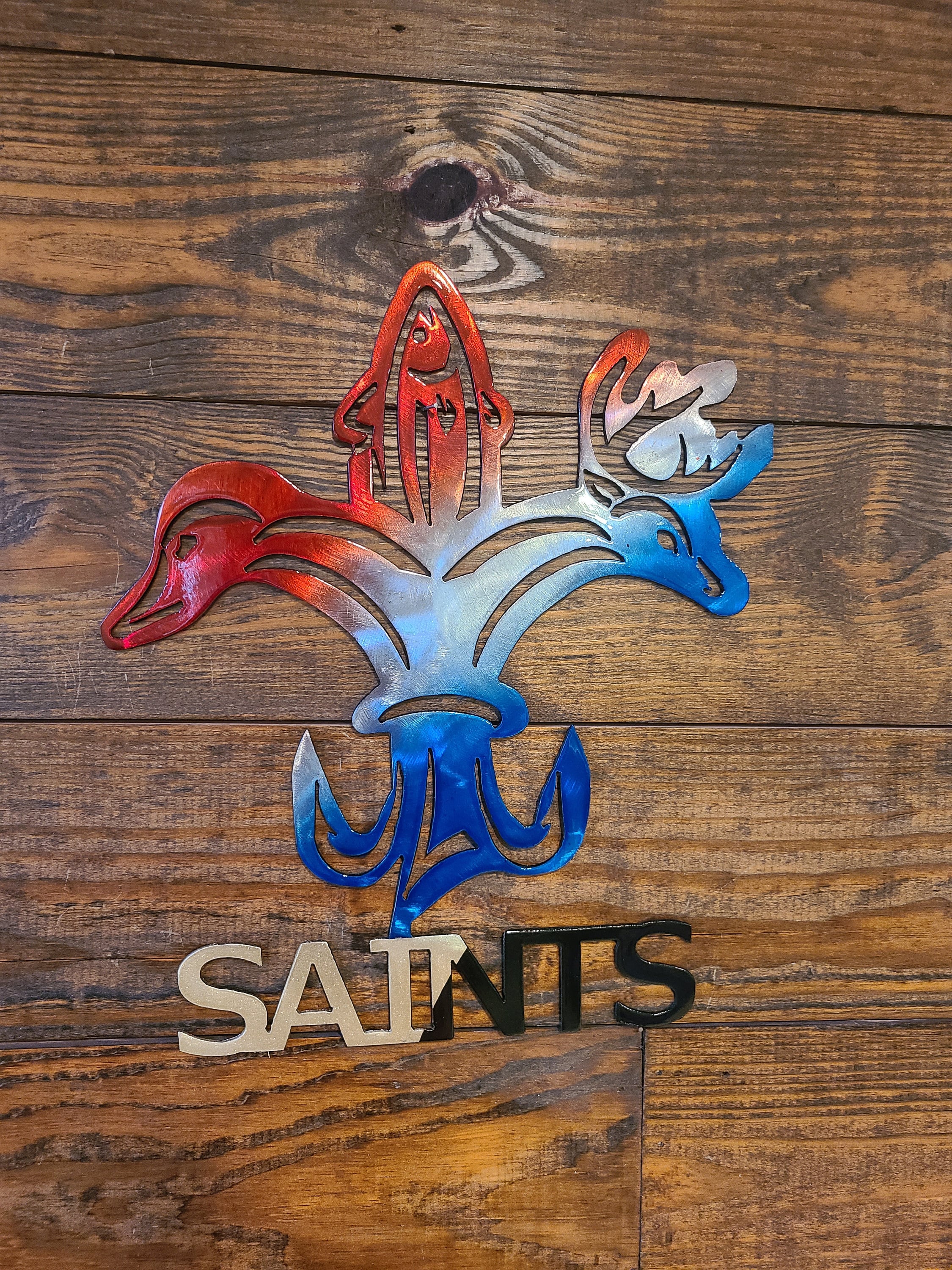 NEW ORLEANS SAINTS Fleur De Lis Leather Crossbody Strap(54 inches) Woodrow Music Saints Fleur de Lis – Needle NOLA main image 3