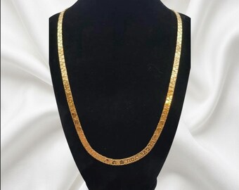 Stamped "I Love You" Flat Serpentine Chain Necklace – Secret Message Bridal & Milestone Gold Jewelry – ShineAgainStudio