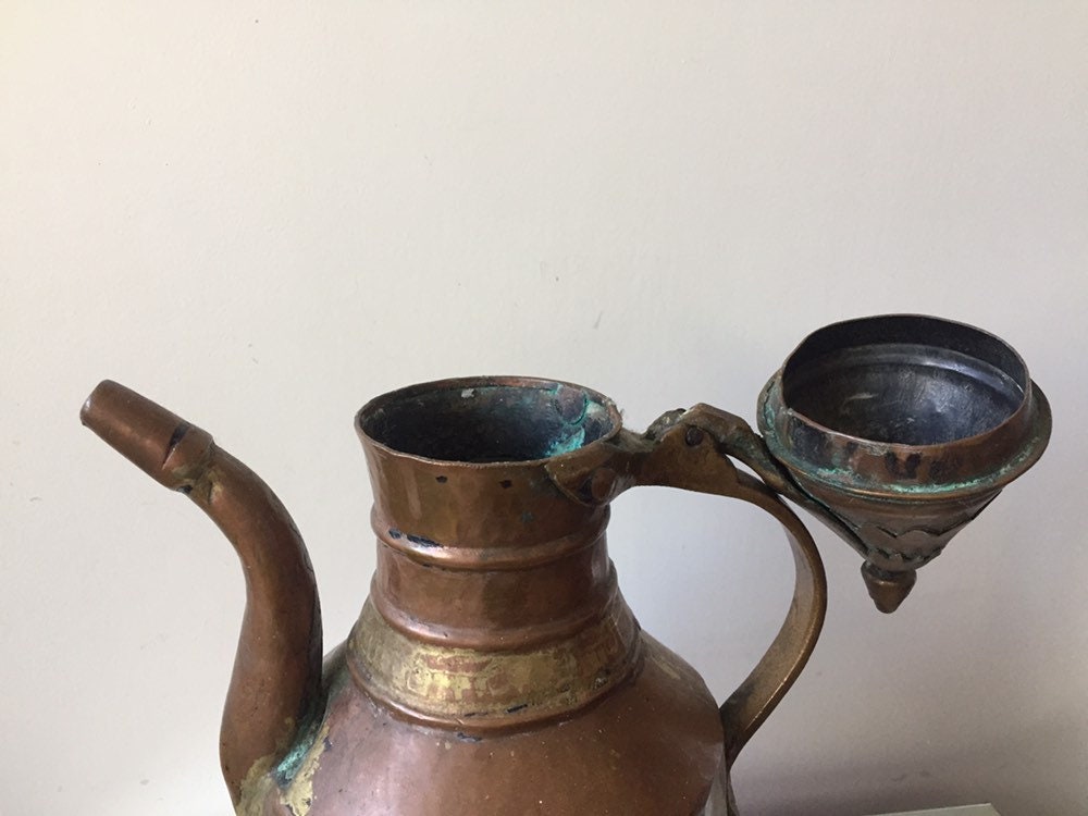 Ottoman Turkish Copper Ewer Antique Candleholder - Etsy