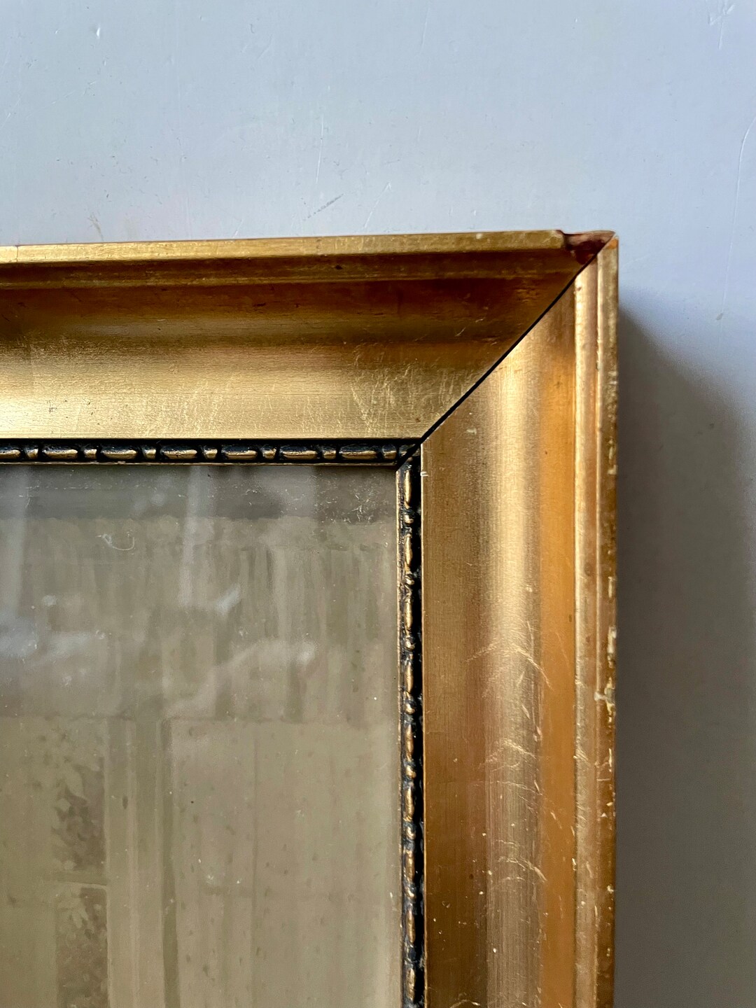 Antique Wooden Gilded Rectangular Frame 43 Cm X 25.5 Cm - Etsy