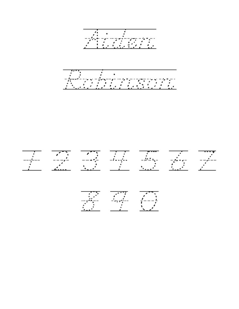 Tracing Font Digital Download TTF. File. Name Tracing, Worksheets ...