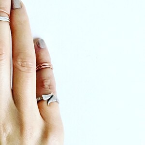 Dewclaw Ring / dog, cat claw, delicate ring, made of sterling silver