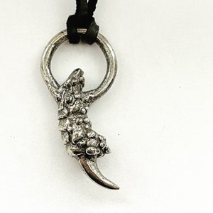 Predator Talon Pendant / eagle bird, falcon claw, necklace handmade of sterling silver or bronze