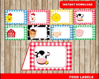 Farm party printable | Etsy