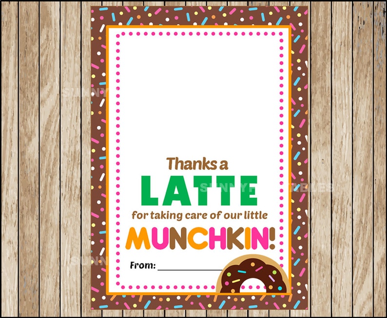 Printable Thanks a Latte Cards Printable Gift Card Holder ...