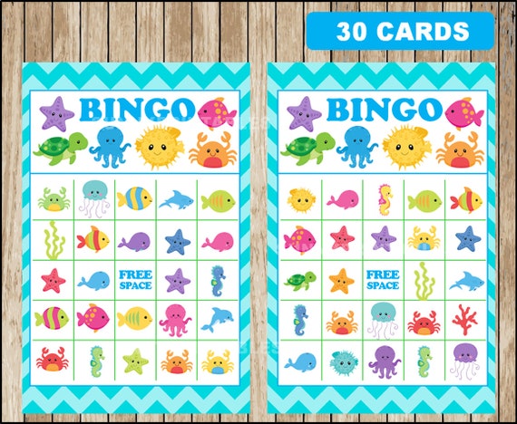 Ocean Bingo Free Printable Ocean Bingo Free Printable
