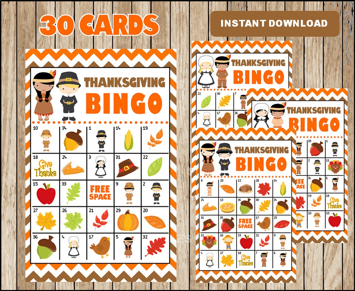 printable-30-thanksgiving-bingo-cards-printable-harvest-bingo-game-autumn-printable-bingo-cards-instant-download-etsy for Printable Thanksgiving Bingo Cards Free Printable 30 Thanksgiving Bingo Cards; Printable Harvest Bingo Game, Autumn Printable Bingo Cards Instant Download - Etsy for Printable Thanksgiving Bingo Cards Free
