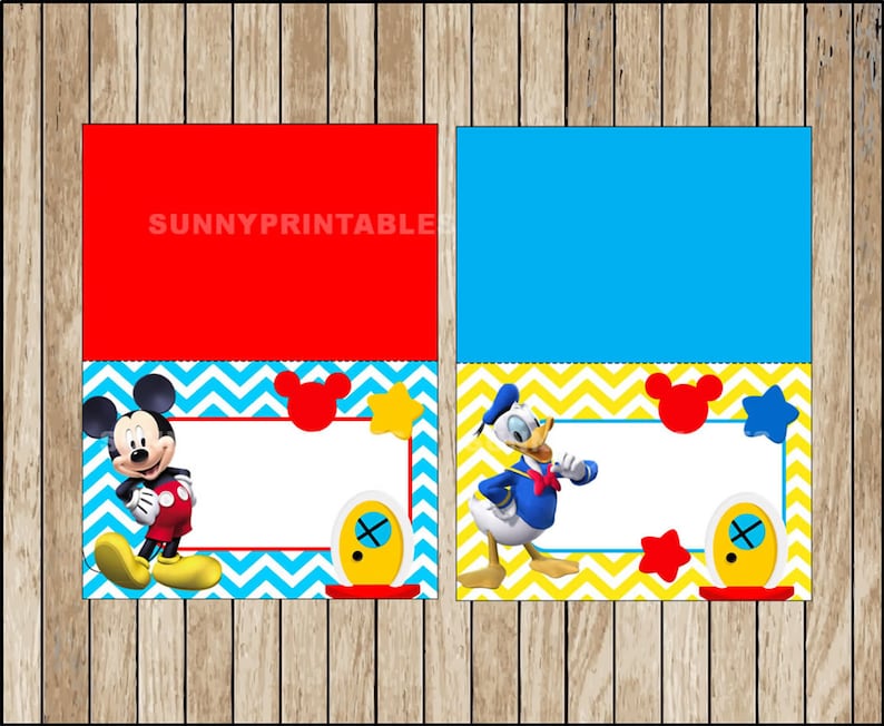mickey mouse food labels printable mickey mouse clubhouse etsy