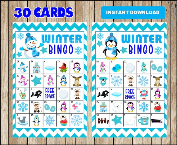 printable-30-winter-bingo-cards-printable-snowman-bingo-game-etsy