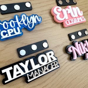Acrylic Name Tag. Magnetic Name Badge. Company Gift. Name Plate. Professional