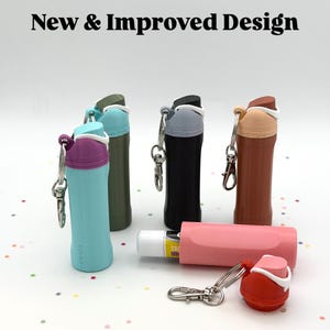 Mini Owala Keychain: Miniature Water Bottle, Chapstick Holder, Money Holder