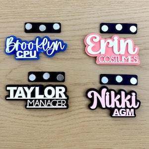 Acrylic Name Tag. Magnetic Name Badge. Company Gift. Name Plate. Professional
