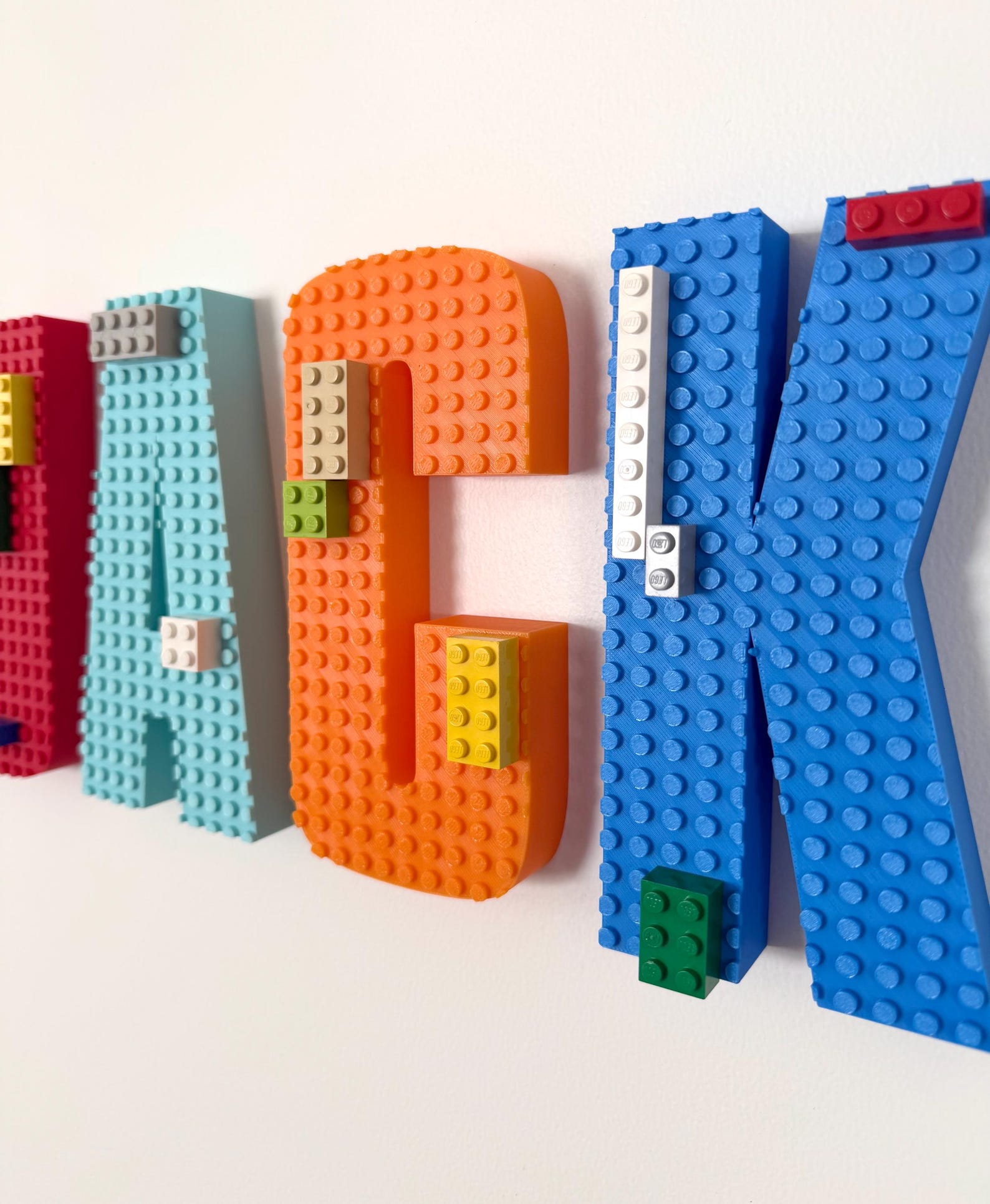 Building Letter Bricks Building Bricks Name Sign, Kids Name, Playroom, Wall Letters - Etsy