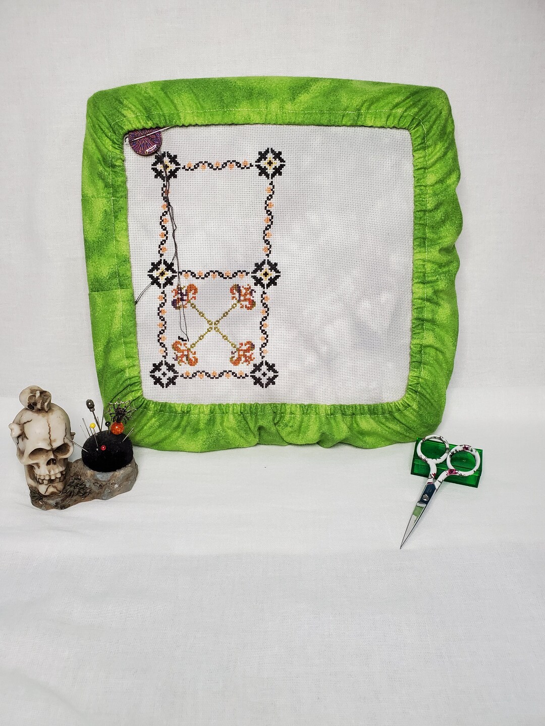 11x11 Green Qsnap Cover / Qsnap Garter / Qsnap Huggie / Grime Guard / Grime Garter / Hoop