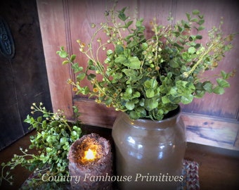 Seeded Eucalyptus Bush Floral Filler | Primitive Home Decor