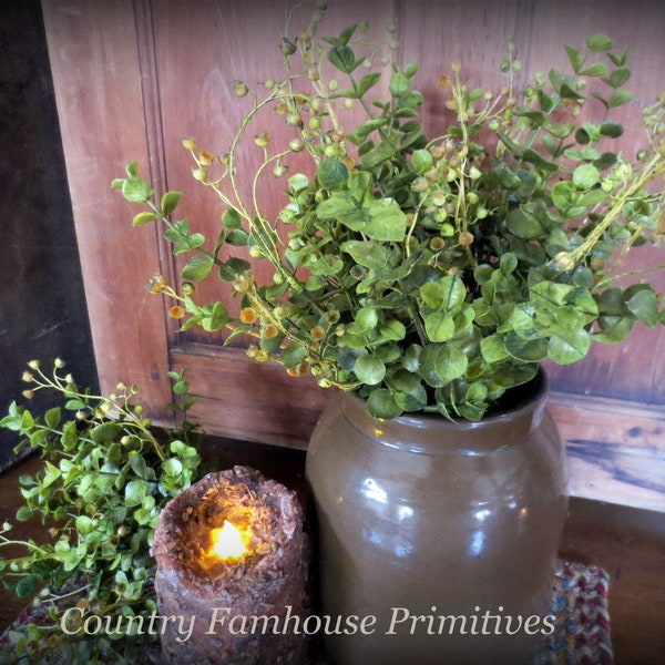 Seeded Eucalyptus Bush Floral Filler | Primitive Home Decor