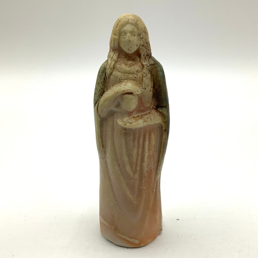 Wood Fired Mary Magdalene/ Queen of Cups Pocket Deity - Etsy