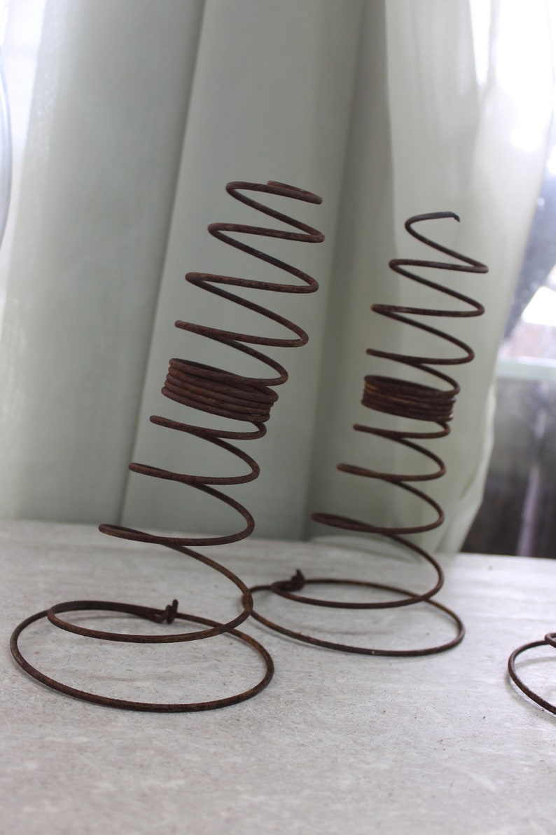 3 Vintage Silver Rusty Antique Bed Springs Rustic Style Etsy Ireland
