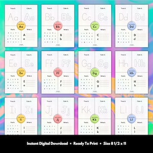 Letter of the Day Worksheets (homeschool, Preschool, Pre-k, Alphabet, a ...