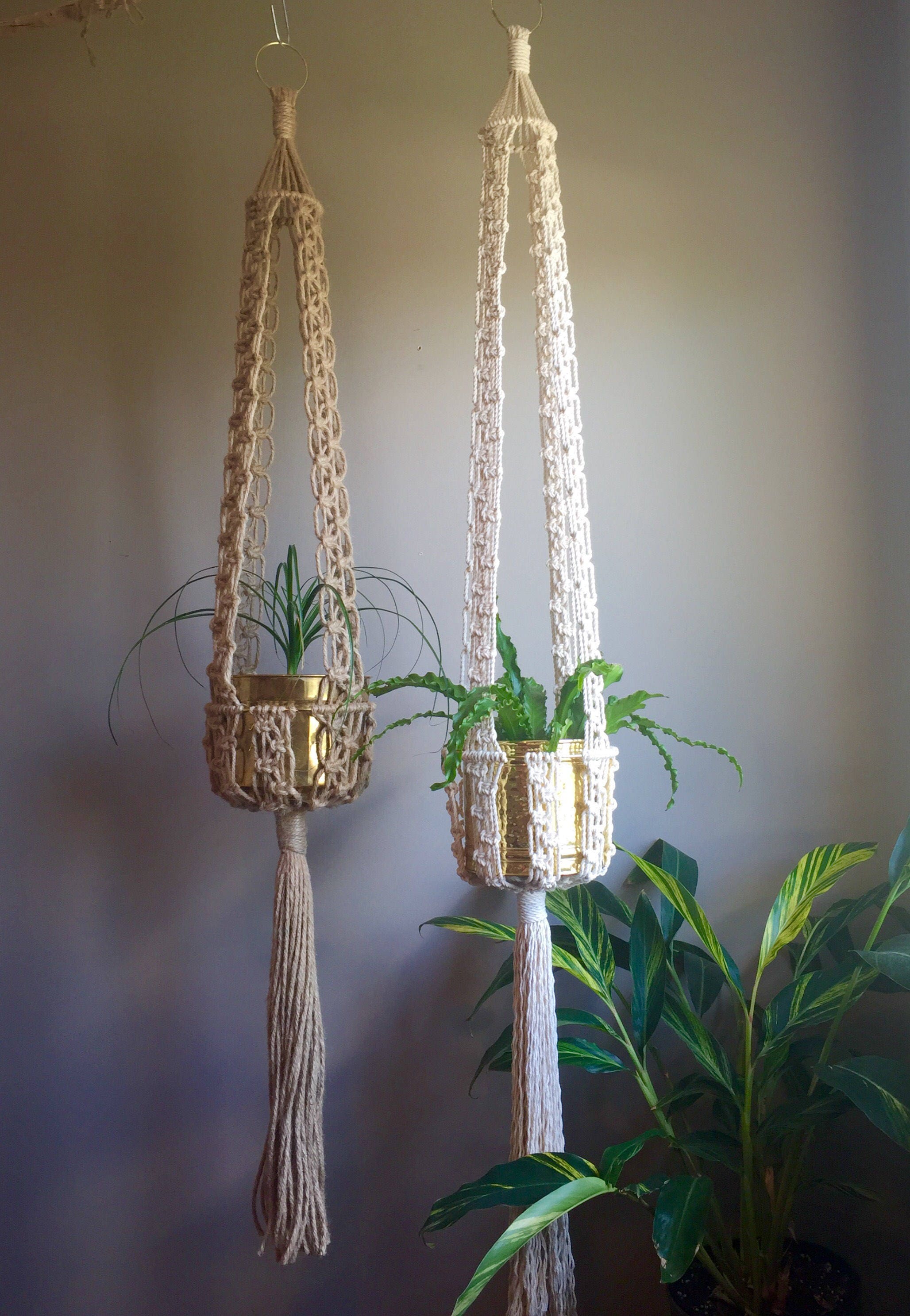 70s Macrame Plant Hanger