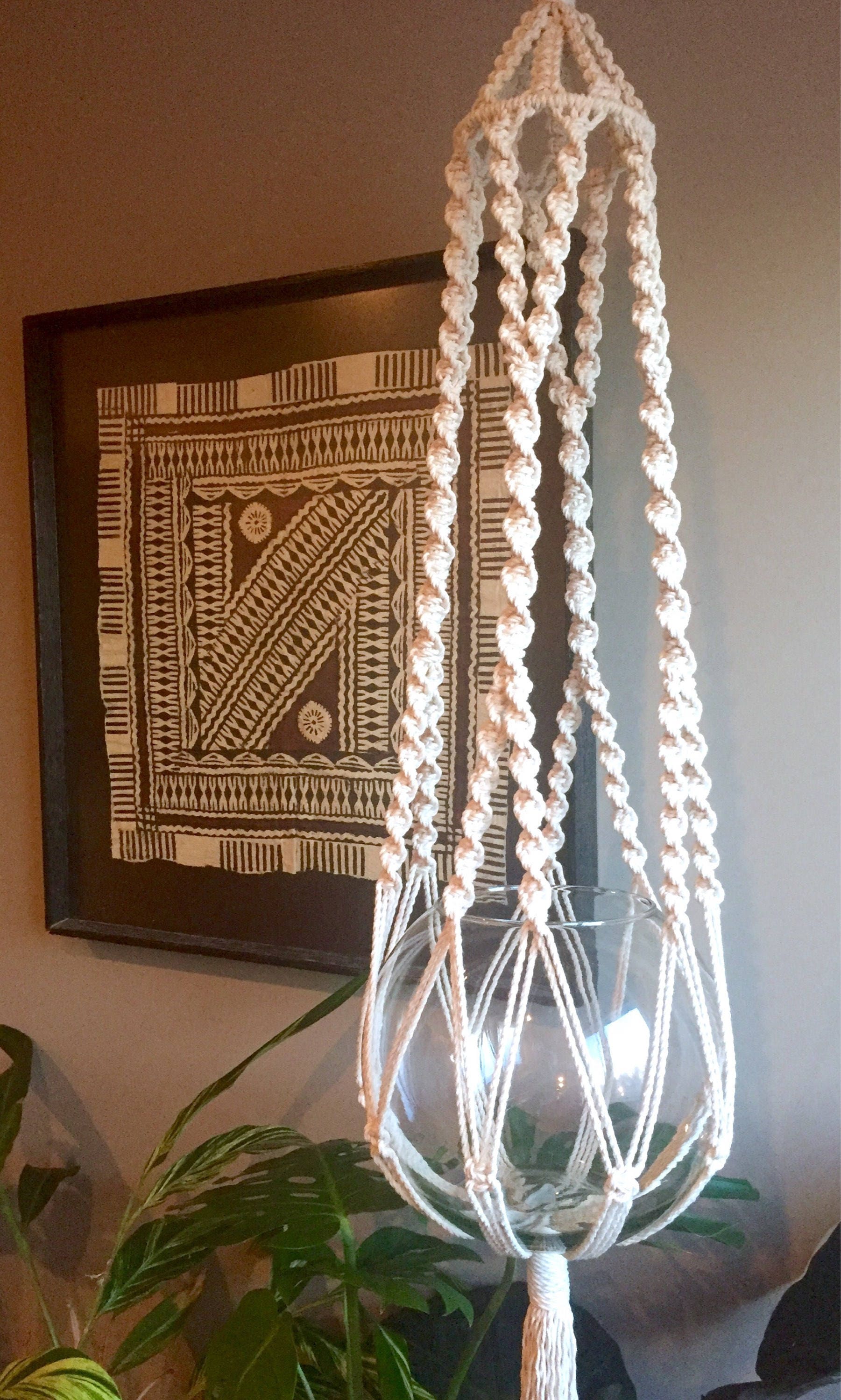 CAMBIE Intermediate Macramé PATTERN Plant Hanger//pdf DIY | Etsy