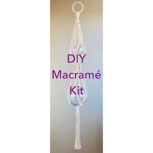 May include: DIY Macrame Kit with white cord and two glass globes.