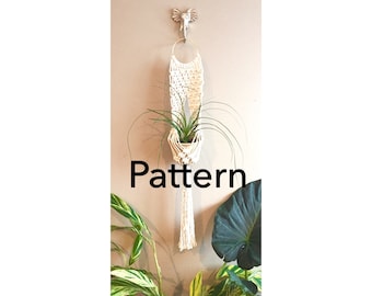 LITTLE VENUS Macramé Pattern//DIY Tutorial Wall Wall Plant Hanger Beginner Basic Instructions Macrame Fiber Arts Pattern Only