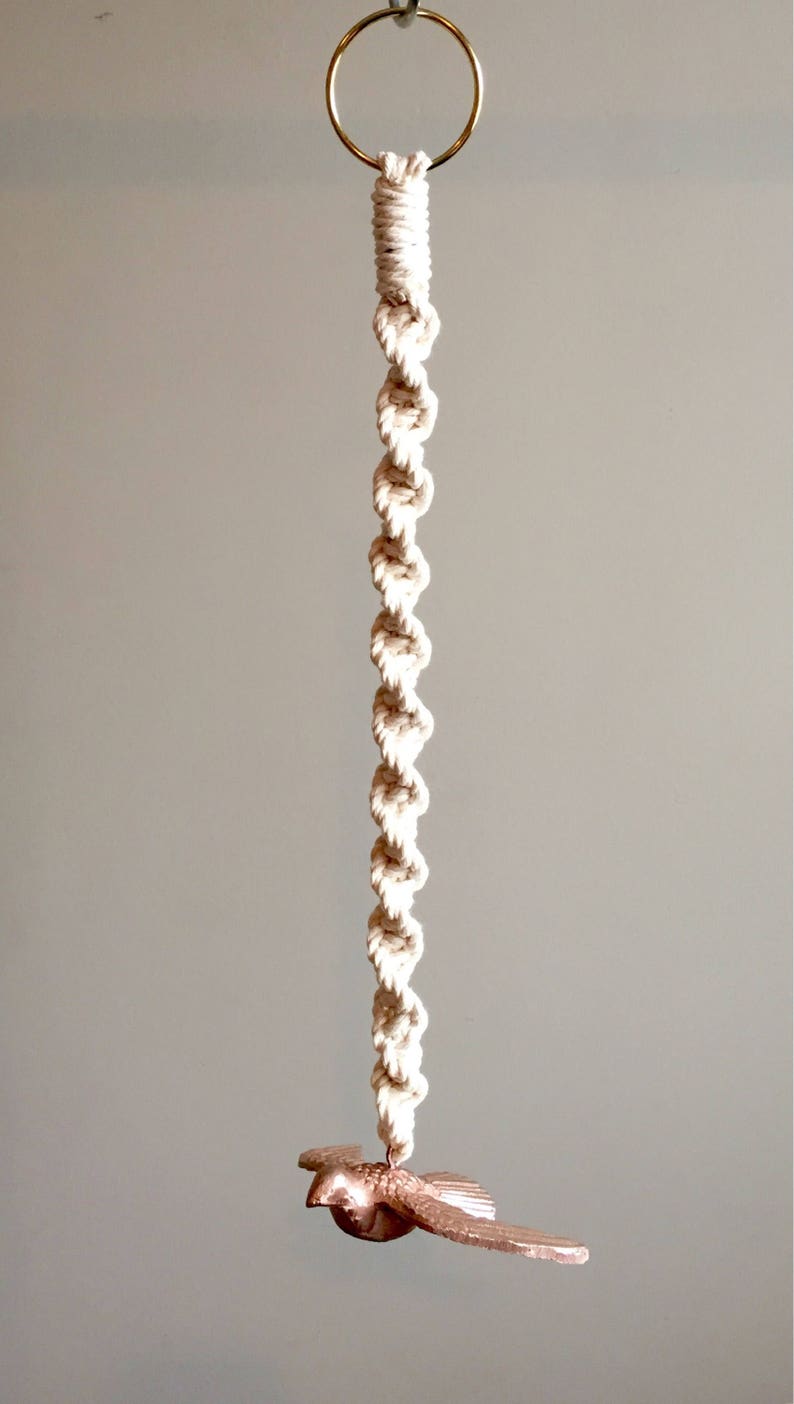 Macramé Pattern Spiral Hanger for Ornament Bell Beginner Basic Etsy