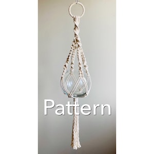 MIDAS Macramé Pattern BEGINNER//Plant Hanger pdf DIY Planter Pot Holder Crafter Makers Tutorial Digital Download Metric Imperial