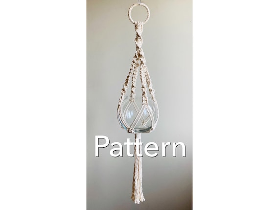 MIDAS Macramé Pattern BEGINNER//Plant Hanger pdf DIY Planter Pot Holder Crafter Makers Tutorial Digital Download Metric Imperial