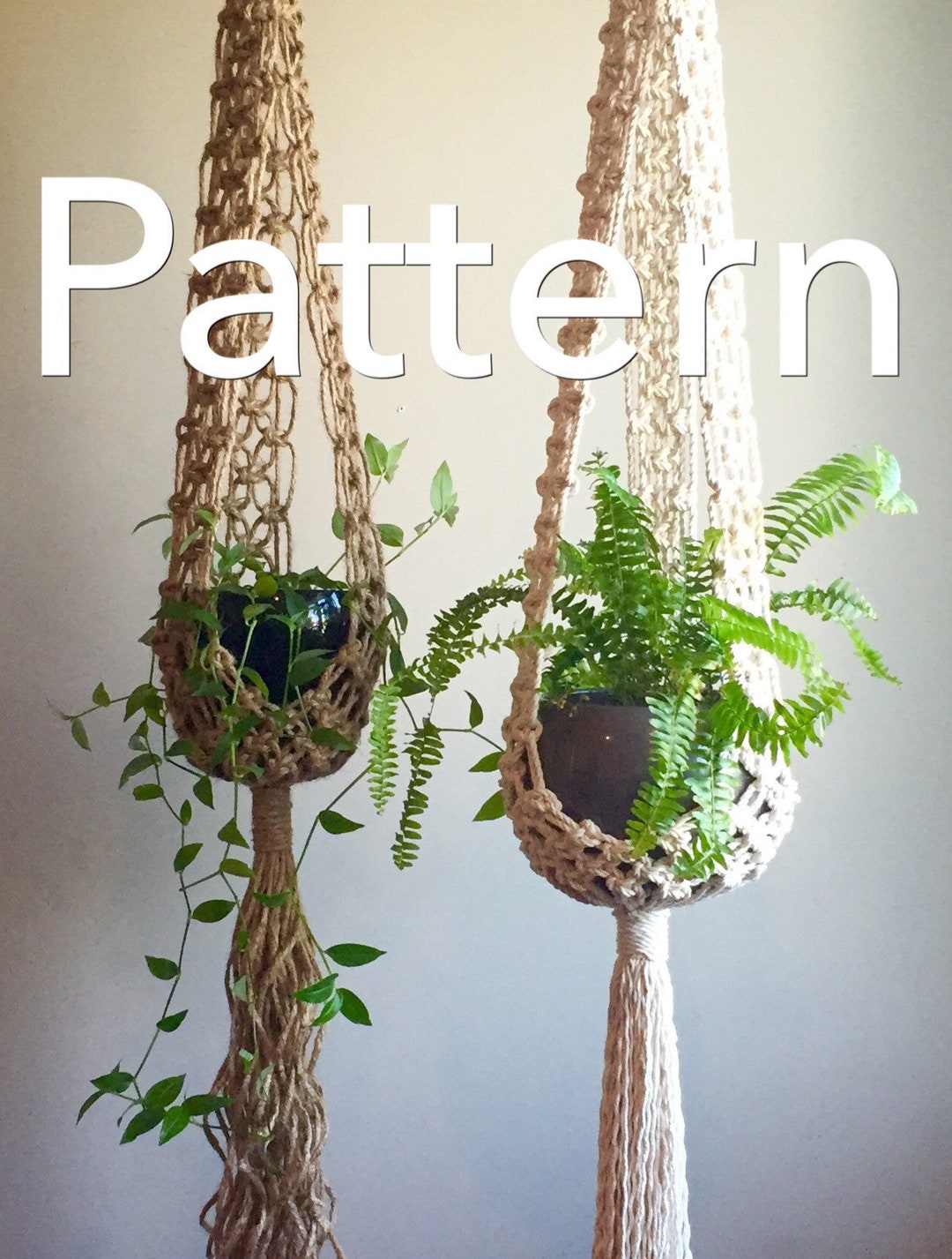 STELLA Macramé Pattern Intermediate//plant Hangerpdf DIY Tutorial ...