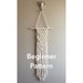 TRIPLE ARTEMIS Macramé Pattern Beginner//pdf DIY Wall Hanging Beginner Basic Instructions Macrame Fiber Arts Pattern Only 