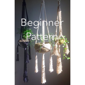 ANASTASIA Beginner Macramé Pattern//Tassels pdf DIY Plant Hanger  3 Variations Instructions Macrame Fiber Arts Tutorial Pictures Graphics