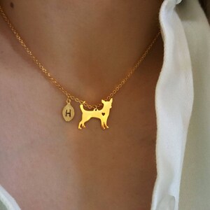 Collier de chien Chihuahua Petite délicate, collier Chihuahua, collier de superposition, petit collier, cadeau de demoiselle dhonneur, cadeau précieux, collier de chien image 2